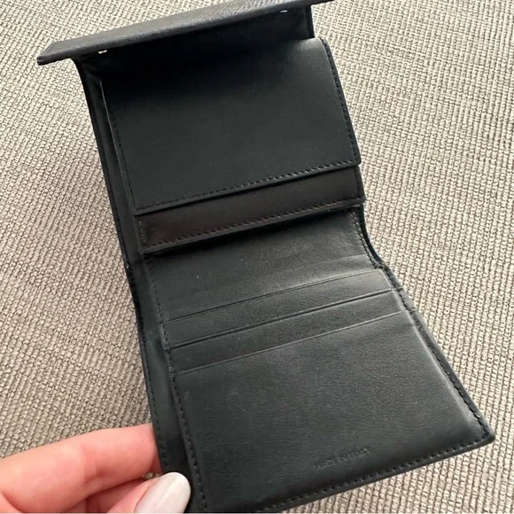 CELINE‎ Small Black Trifold Leather Wallet - Picture 3 of 7